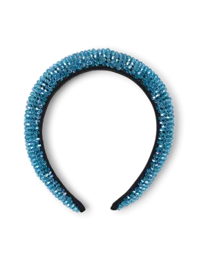 Ainsley Blue Beaded Headband