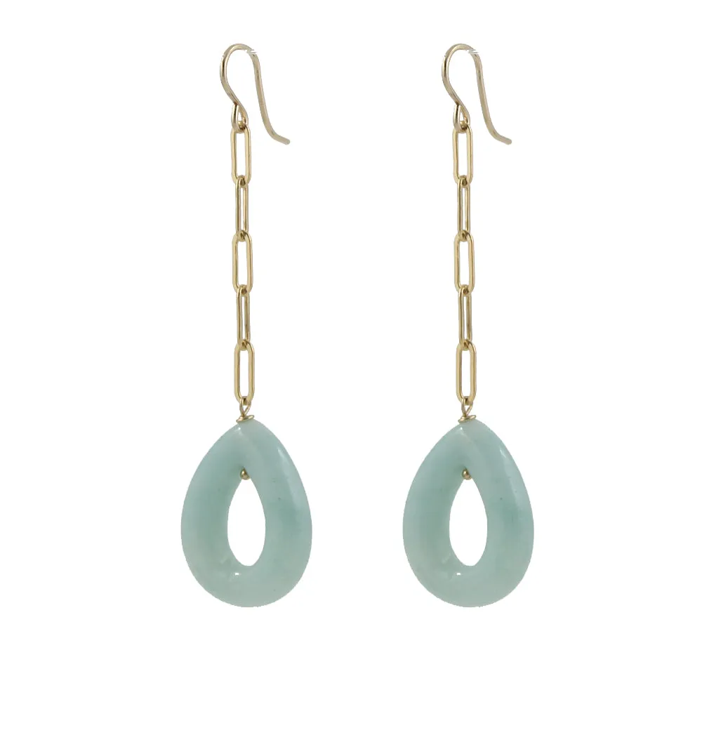 Amazonite Teardrop Earrings