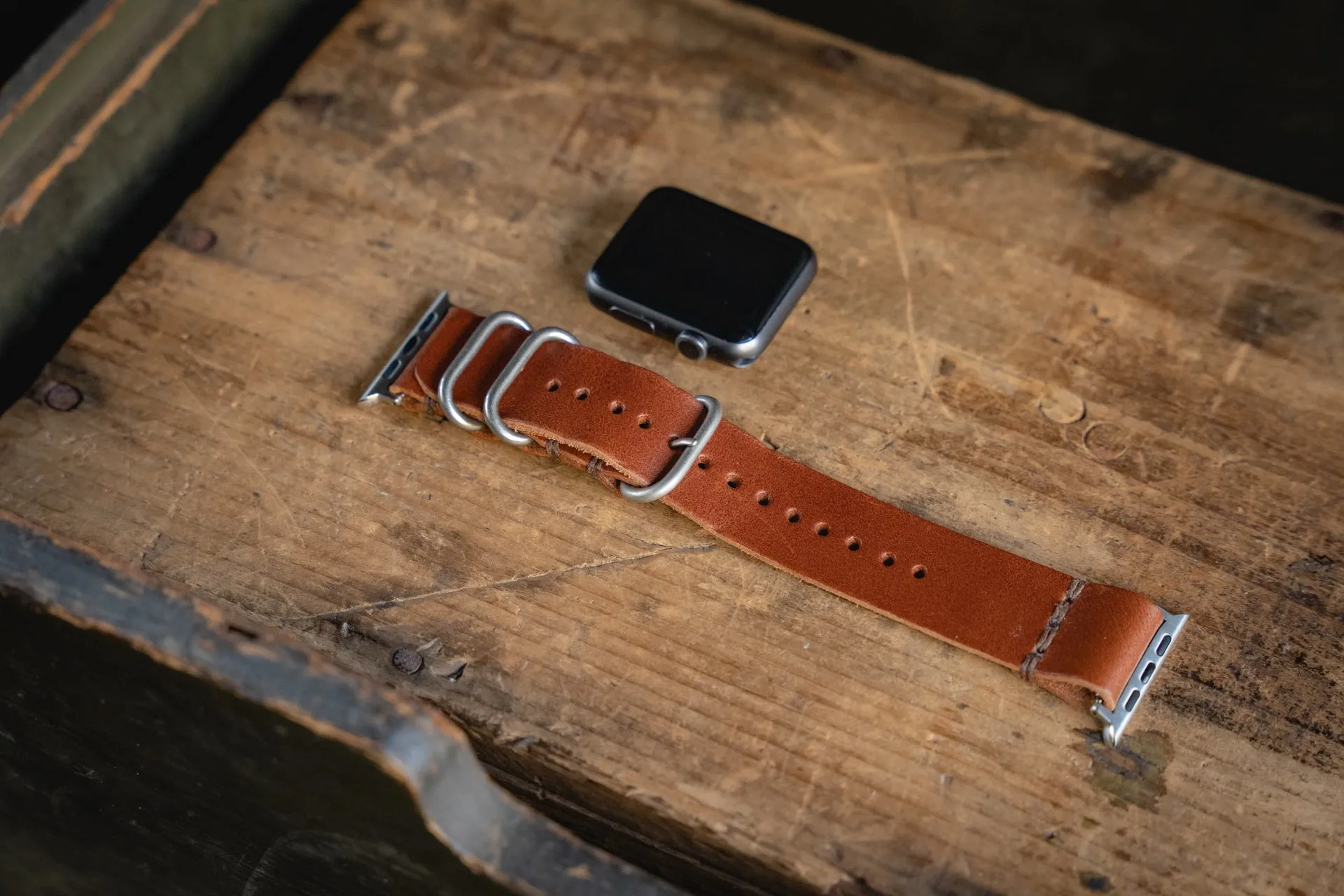 Apple Watch Leather Strap Brown