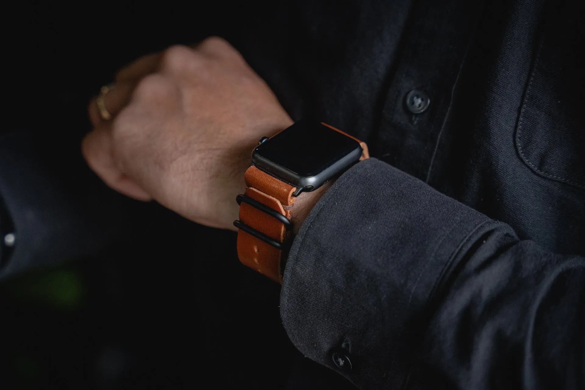 Apple Watch Leather Strap Brown