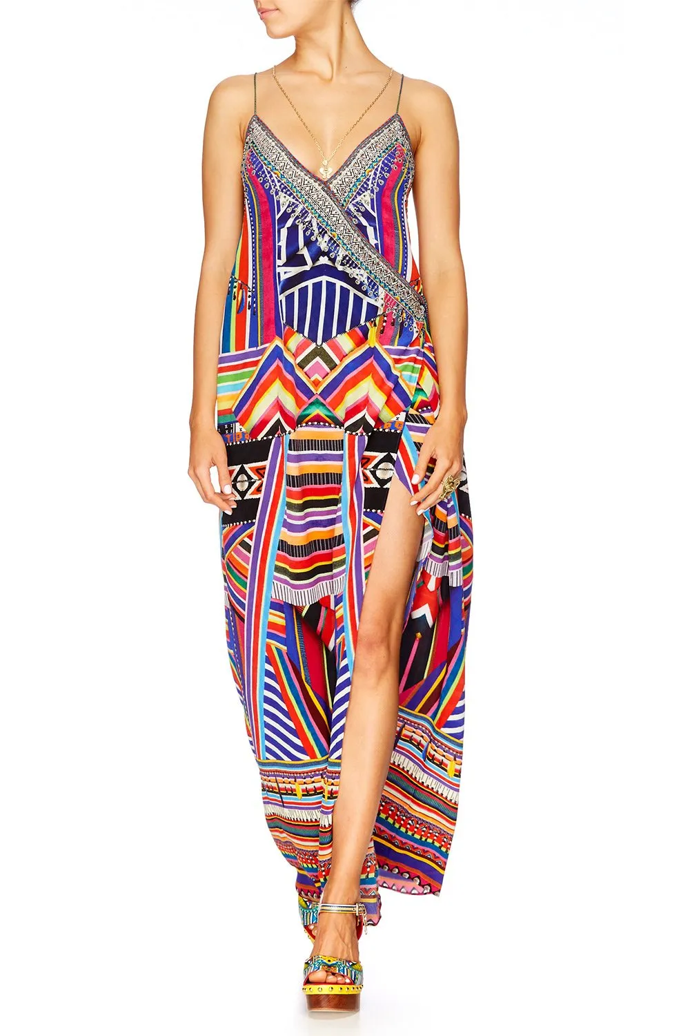 ASYMMETRICAL WRAP DRESS TSACHILA BLESSING