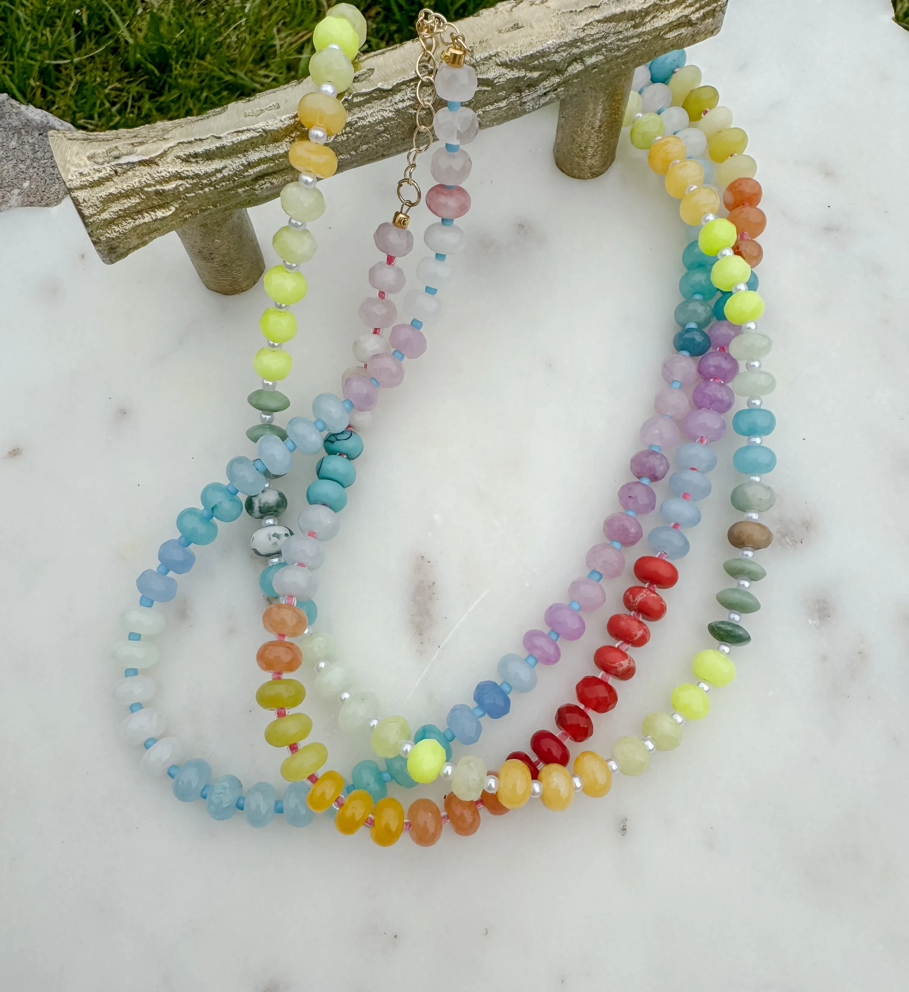 Beaded Rainbow Necklace