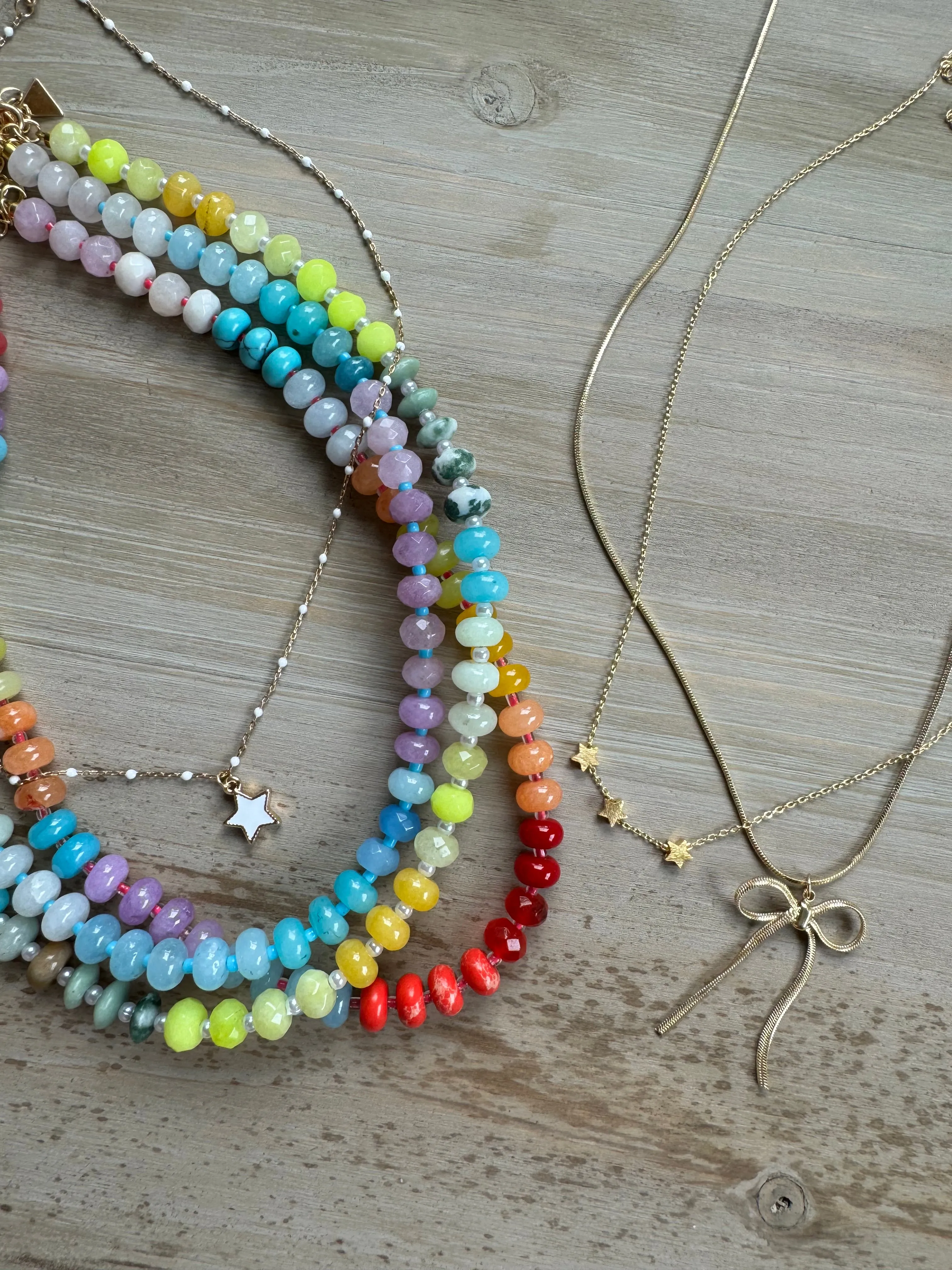 Beaded Rainbow Necklace