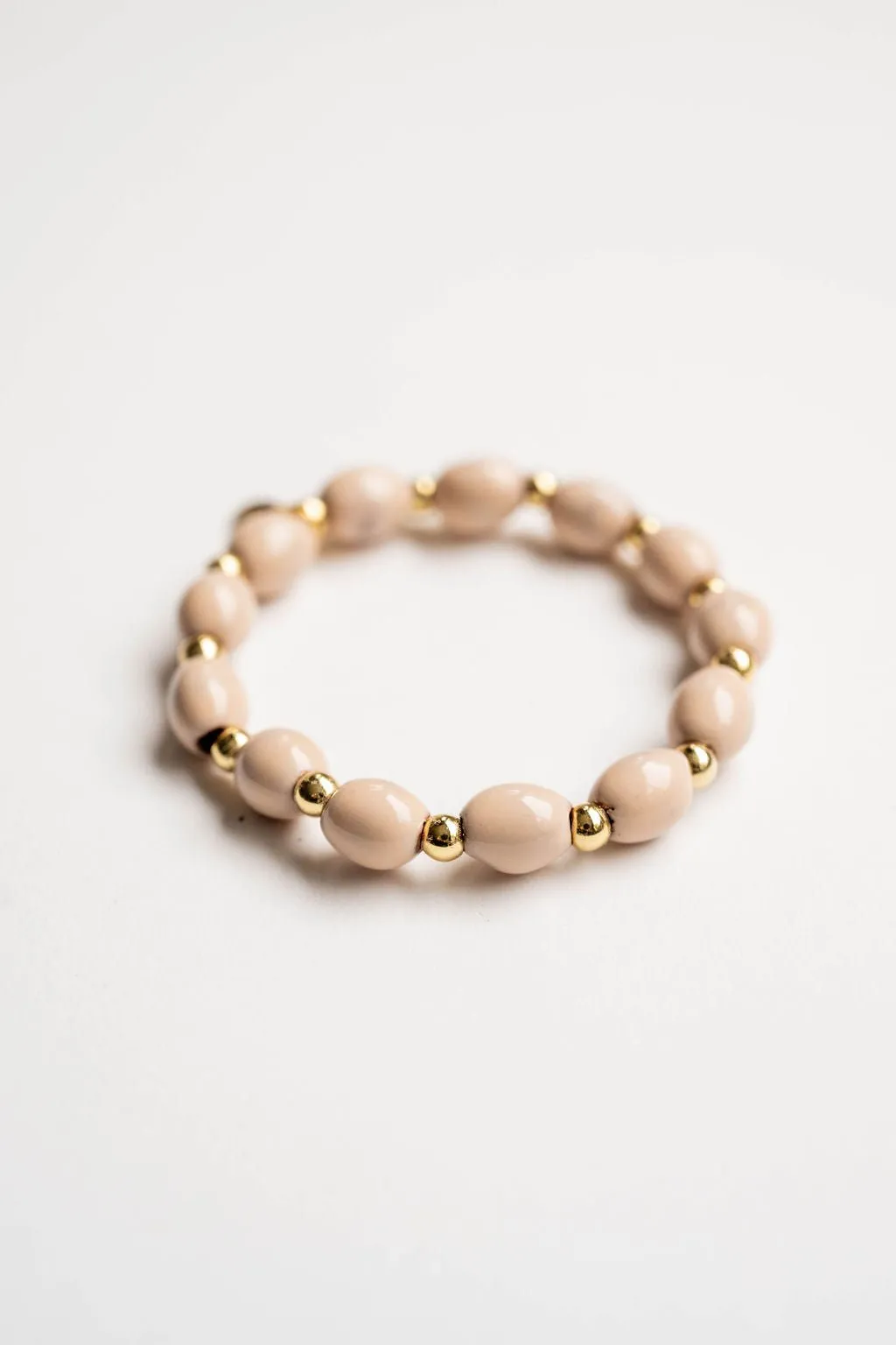 Bel Koz Oval Clay Bead Bracelet