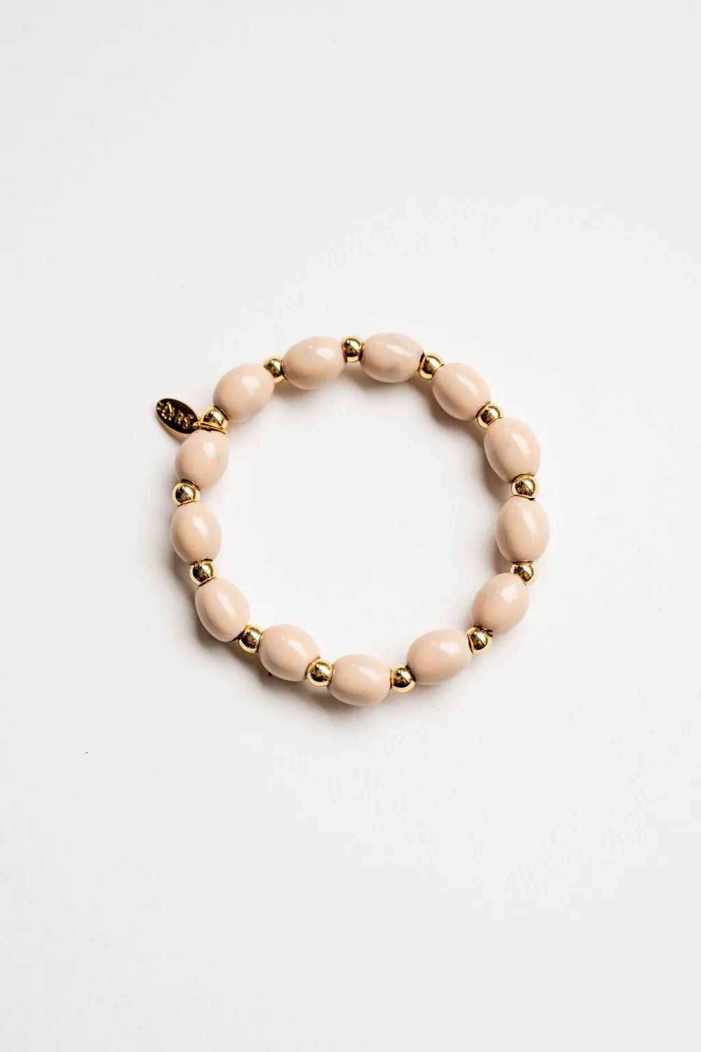 Bel Koz Oval Clay Bead Bracelet