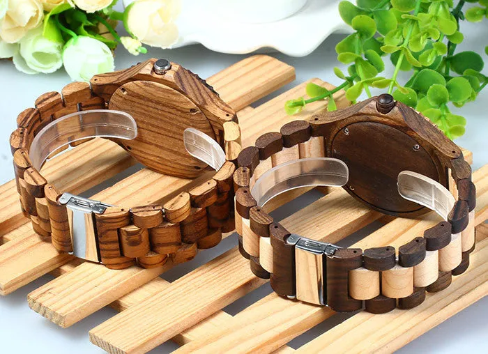 BEWELL Brand Men Wooden Watch New Year Gift Bangle Quartz Watch with Calendar Display role men relogio masculino watches