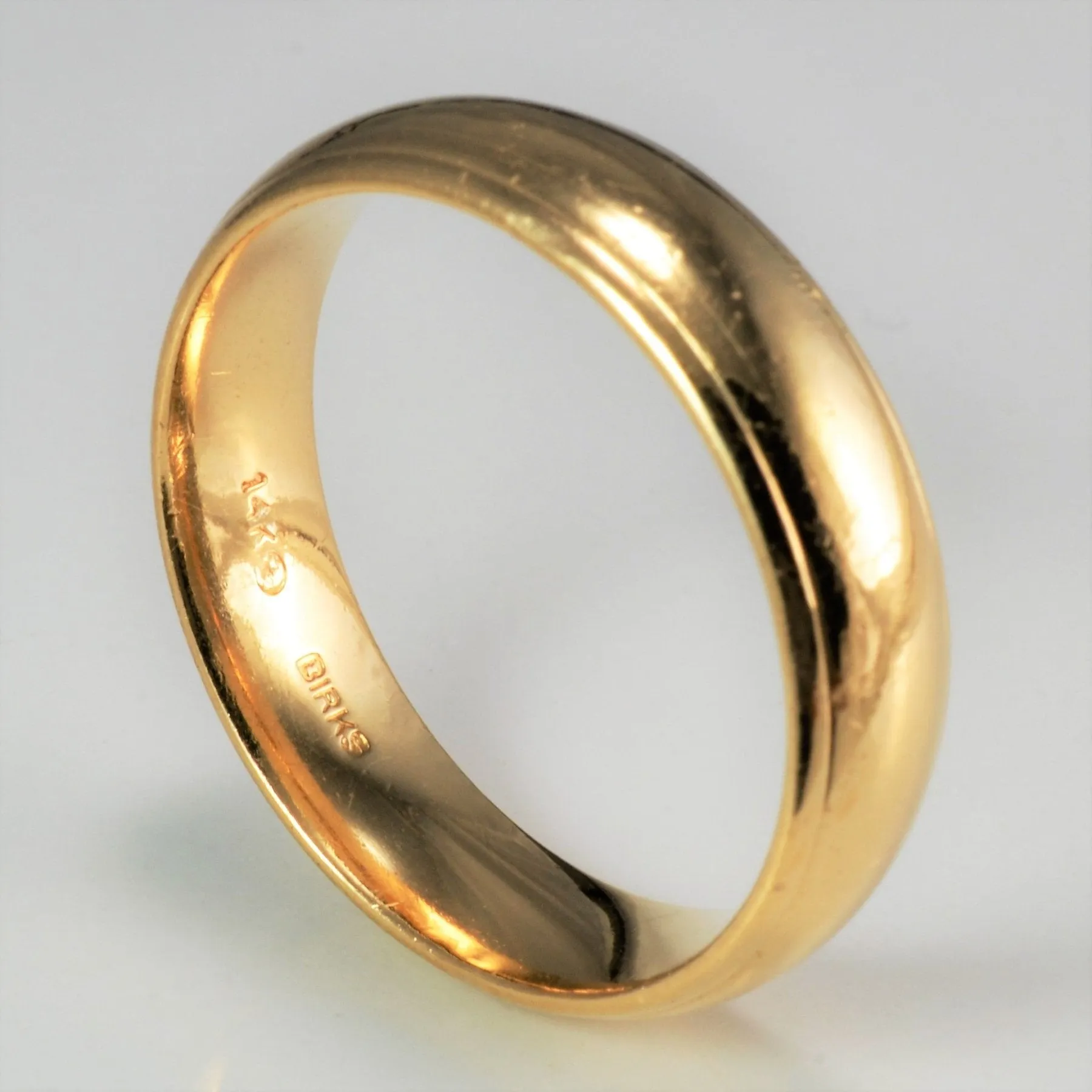 'Birks' Yellow Gold Wedding Band | SZ 11.5 |