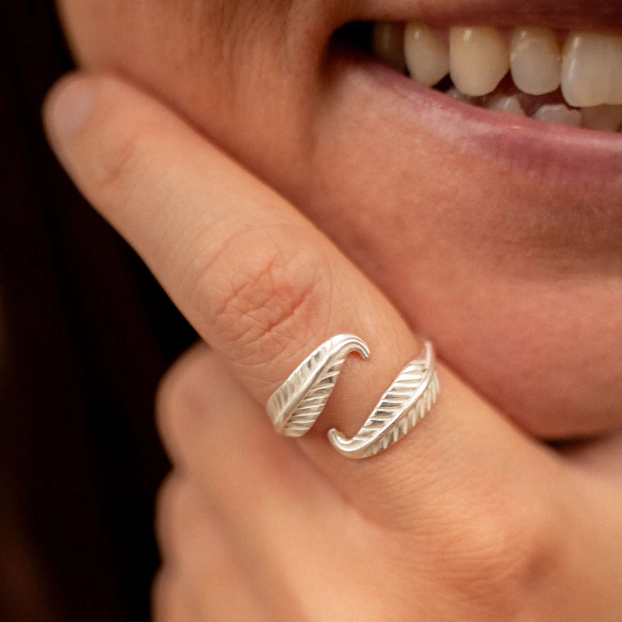 Bocca Feather Ring