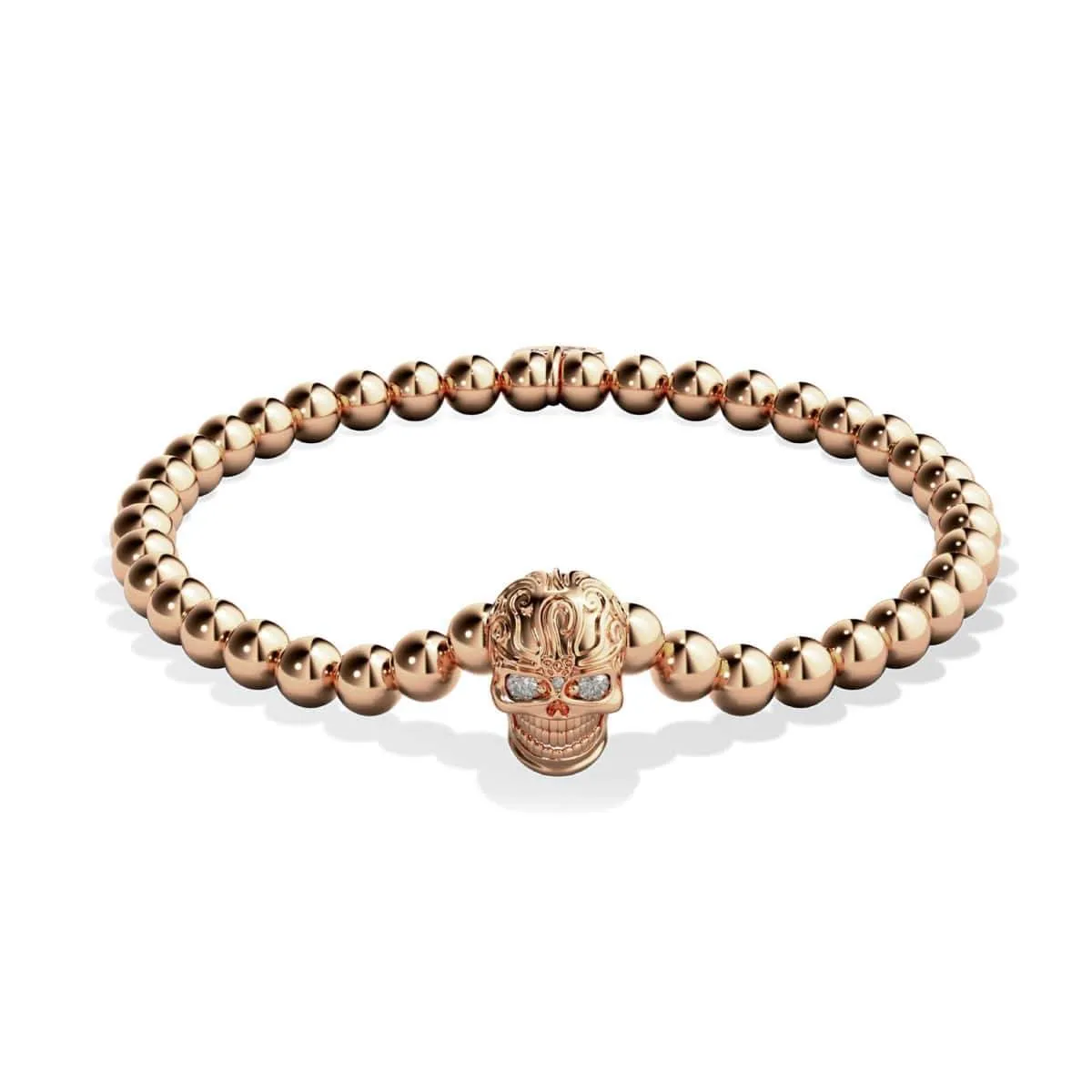 Calavera | 18k Rose Gold | Crystal Skull