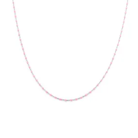 Candy Chain Necklace | Bubblegum & Silver