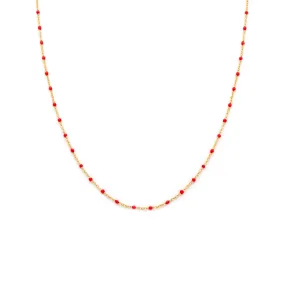 Candy Chain Necklace | Cherry & Goldfill