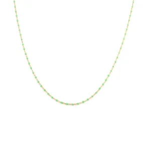 Candy Chain Necklace | Lime & Gold