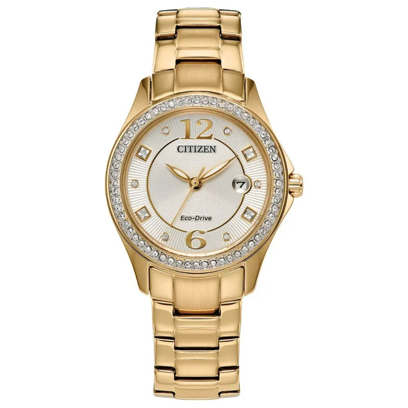 CITIZEN Eco-Drive Dress/Classic Eco Crystal Eco Ladies Stainless Steel