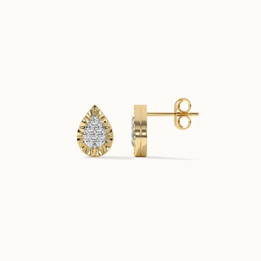 Classic Pear Diamond Earrings