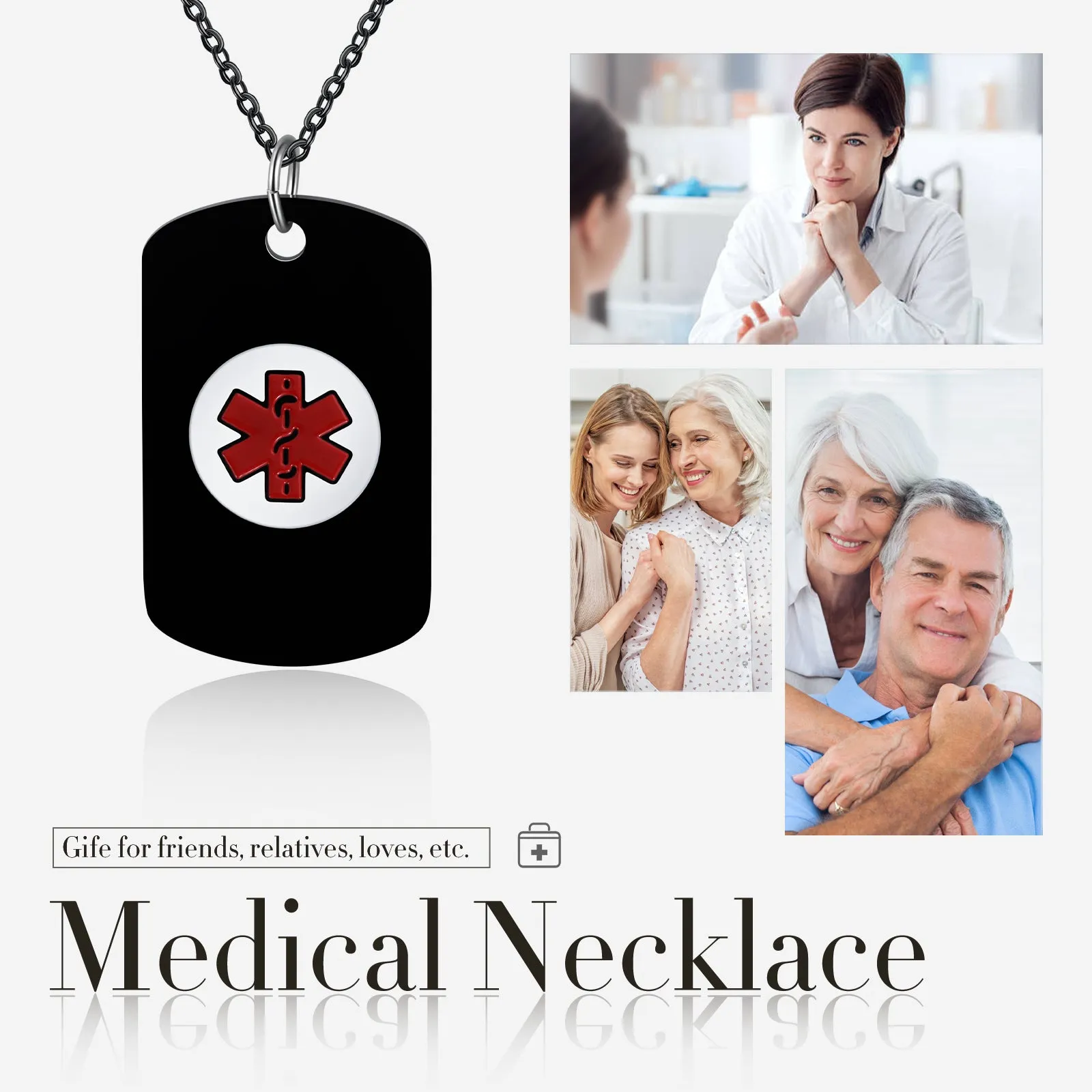 Custom Medical Info Necklace