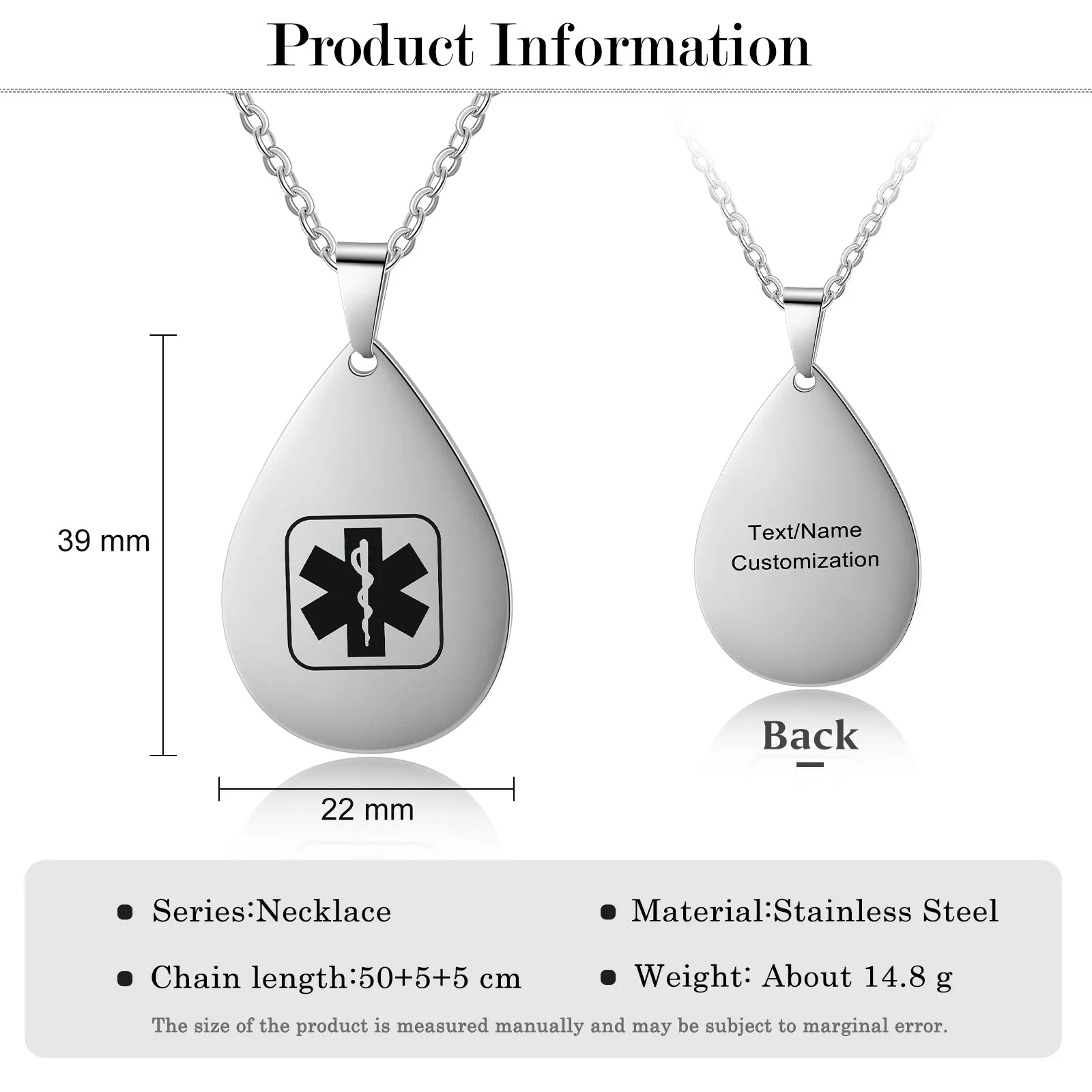 Custom Medical Necklace