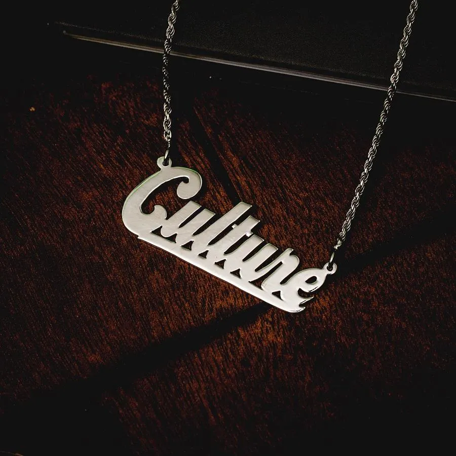 Custom Script Necklace