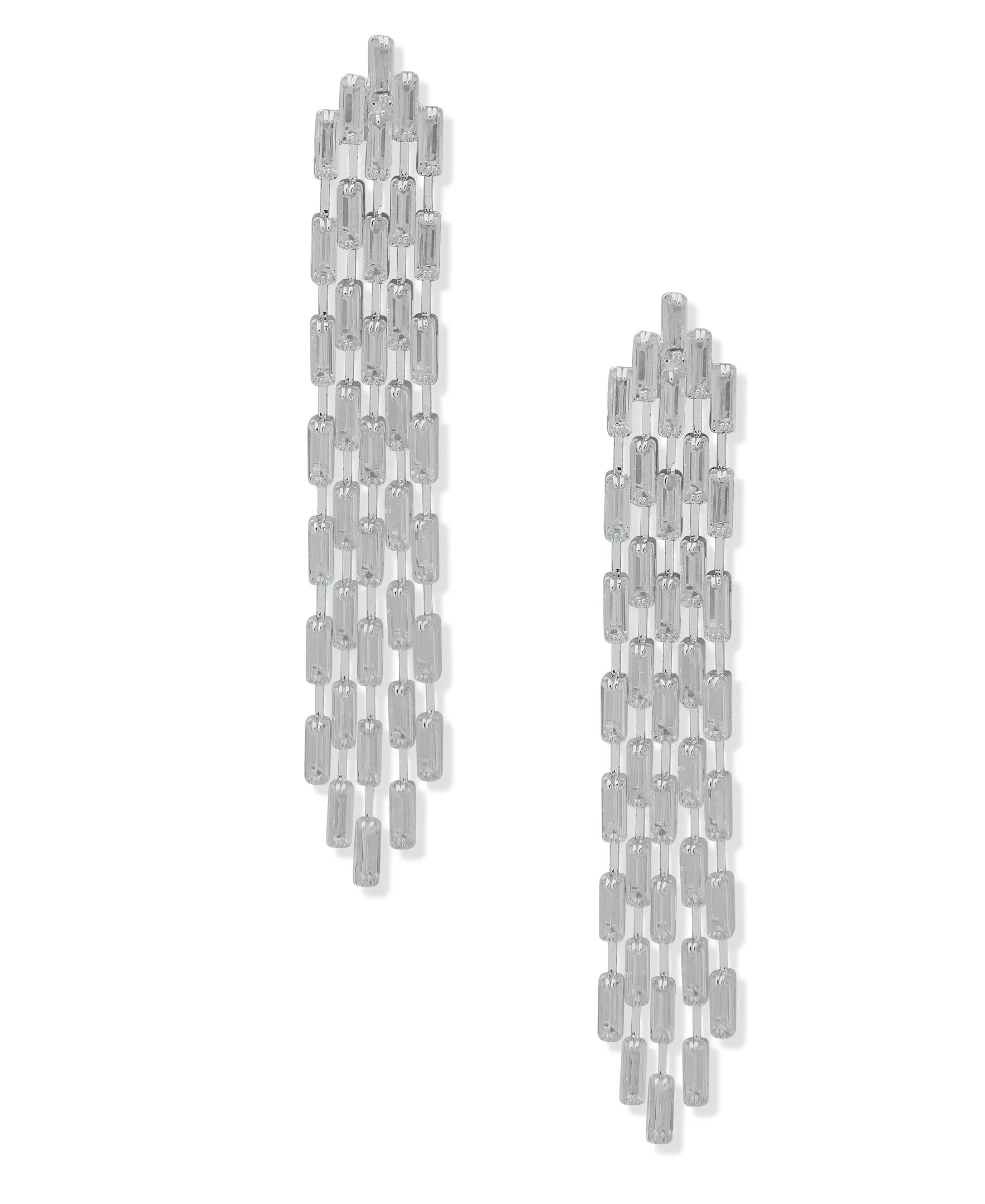 CZ Drama Post Drop Earrings