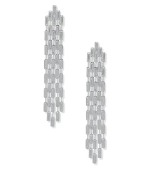 CZ Drama Post Drop Earrings