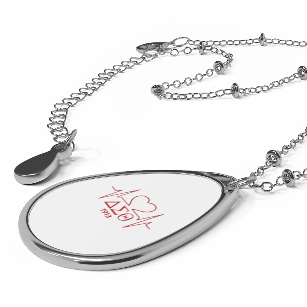 Delta Heartbeat Oval Necklace