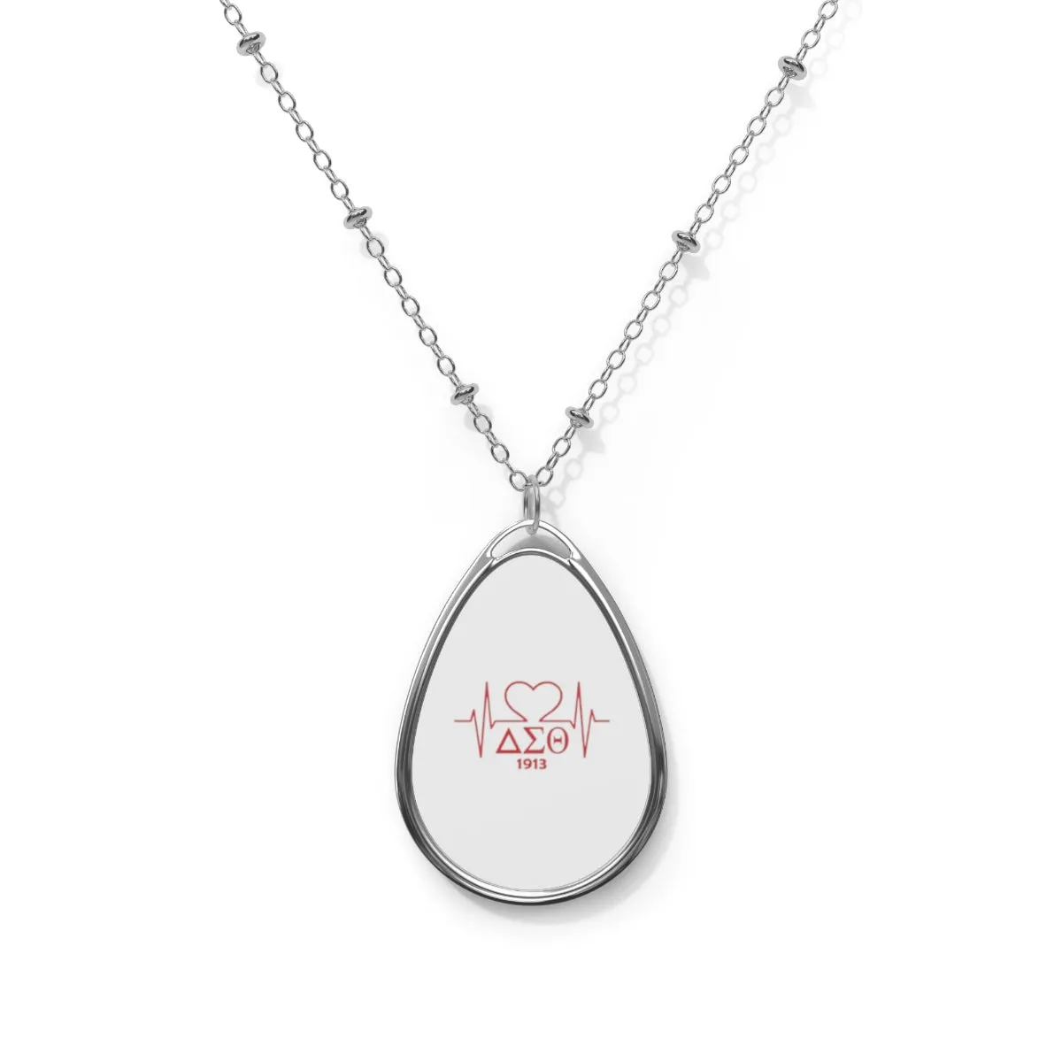 Delta Heartbeat Oval Necklace