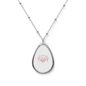 Delta Heartbeat Oval Necklace