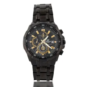 Edifice Casio Chronograph Black Stainless Steel Watch