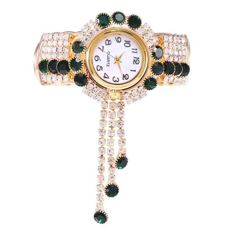 Elegant Ladies Quartz Bracelet Watch with Diamond Accents