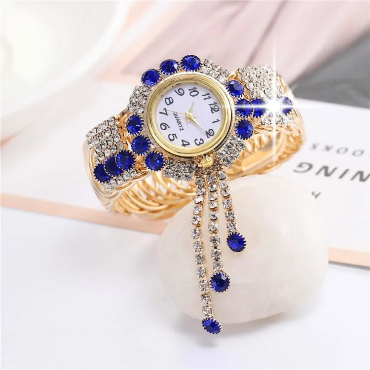 Elegant Ladies Quartz Bracelet Watch with Diamond Accents