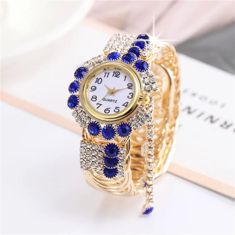 Elegant Ladies Quartz Bracelet Watch with Diamond Accents