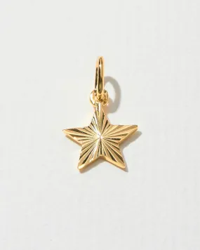 ENGRAVED LUCKY STAR CHARM