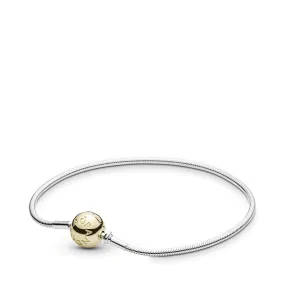 ESSENCE COLLECTION silver bracelet with 14k clasp