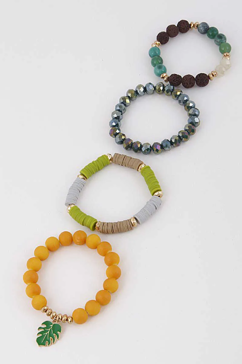 Everyday Vacation - Bracelet Set in Green