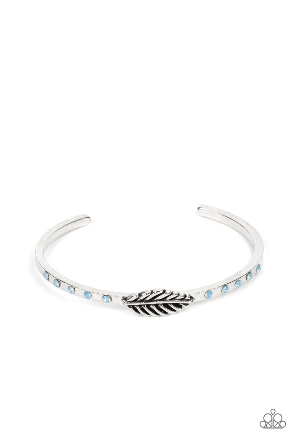 Free-Spirited Shimmer - Blue Bracelet - Paparazzi Accessories