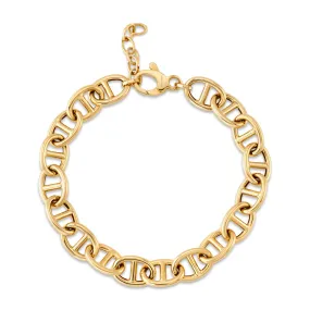 Gold horsebit bracelet, 14kt gold