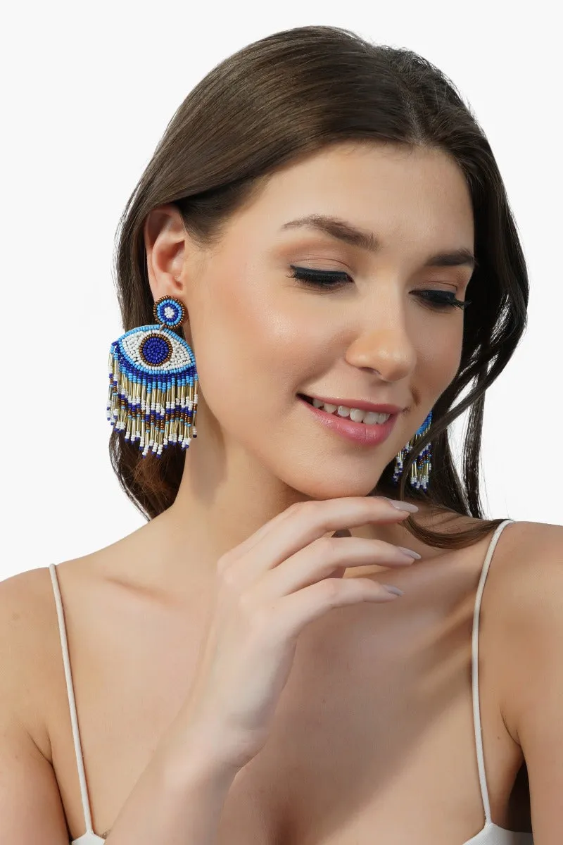 Grecian Nights Evil Eye Earrings