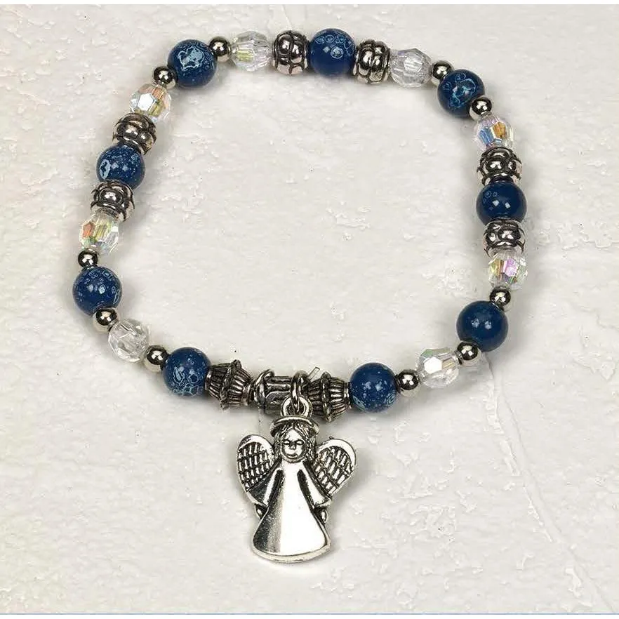 Guardian Angel Pendant - Italian Charm Bracelet - Pack of 4