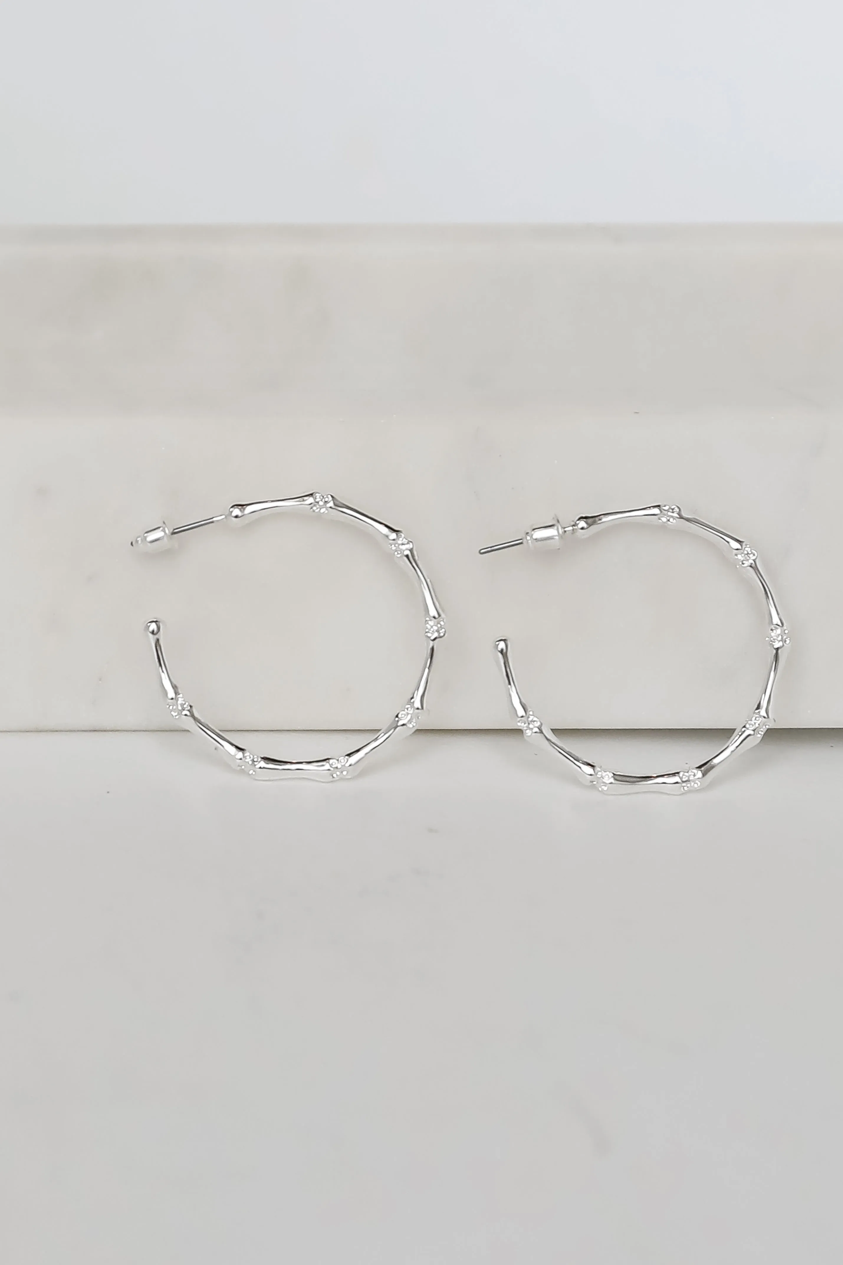 Heidi Textured Hoop Earrings