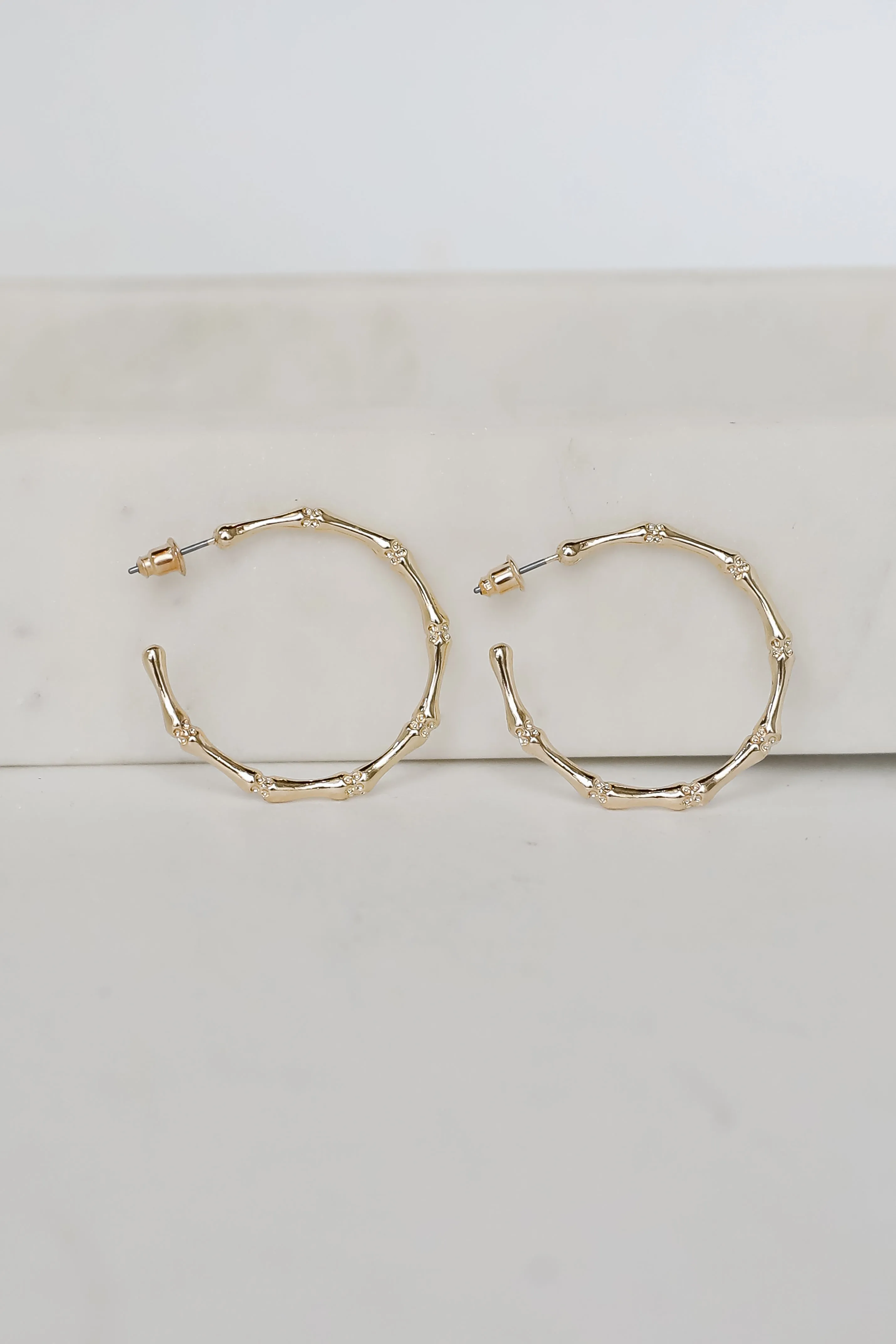 Heidi Textured Hoop Earrings