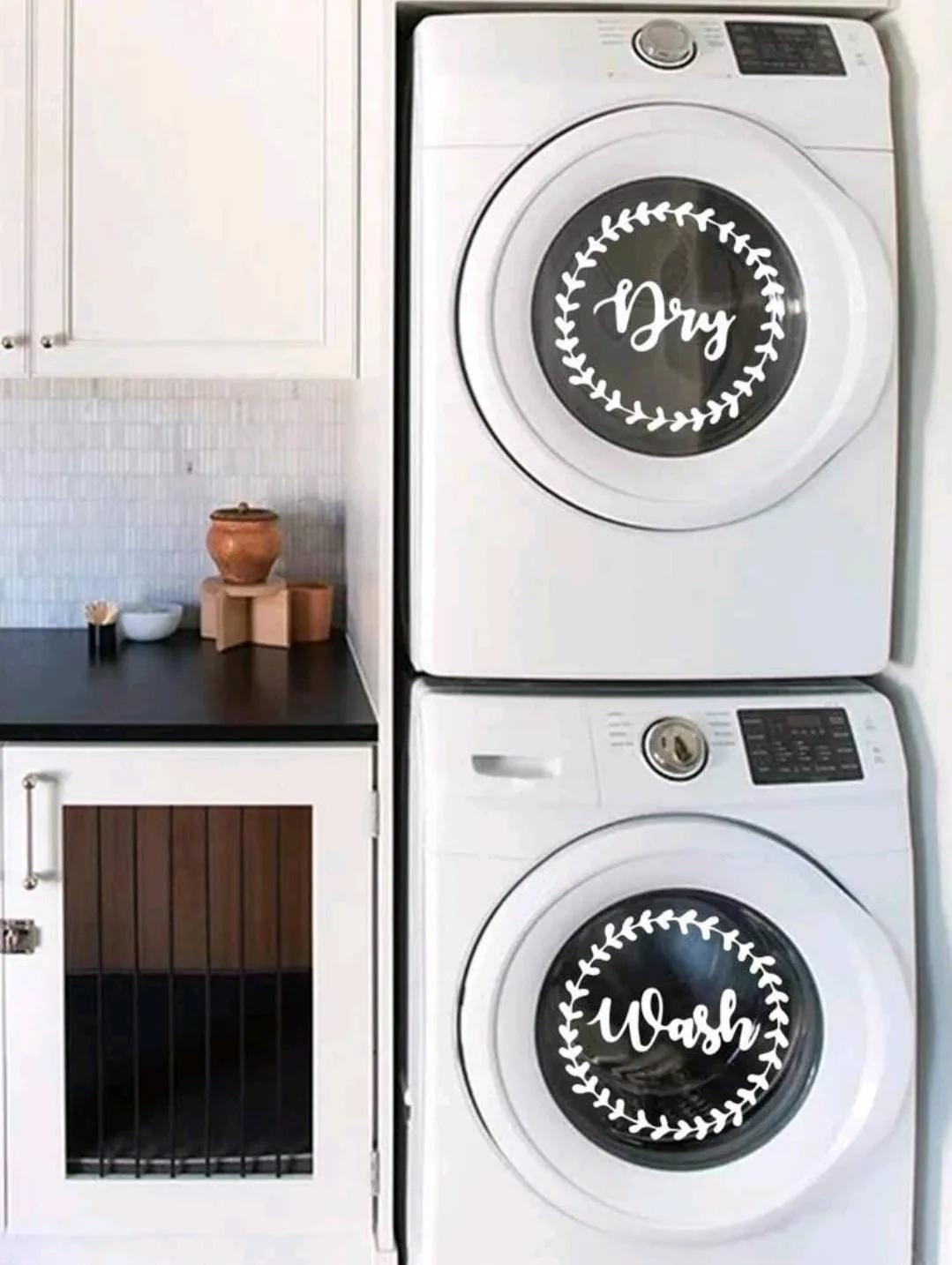 Home Decor - Wall Decal - laundry wash dry