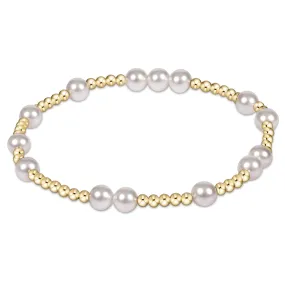 Hope Unwritten 6mm Bead Bracelet - Pearl