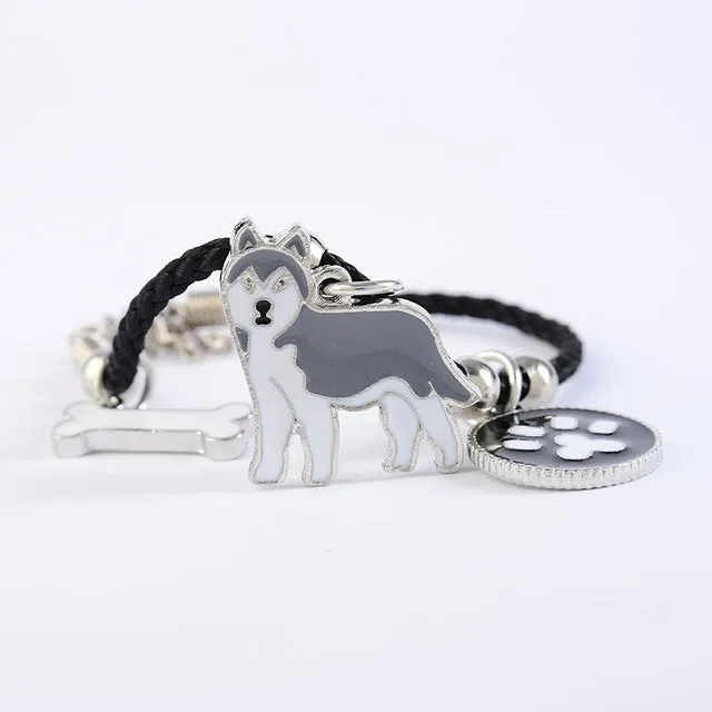 Husky charm bracelets