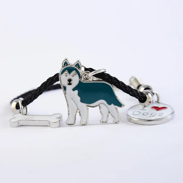 Husky charm bracelets