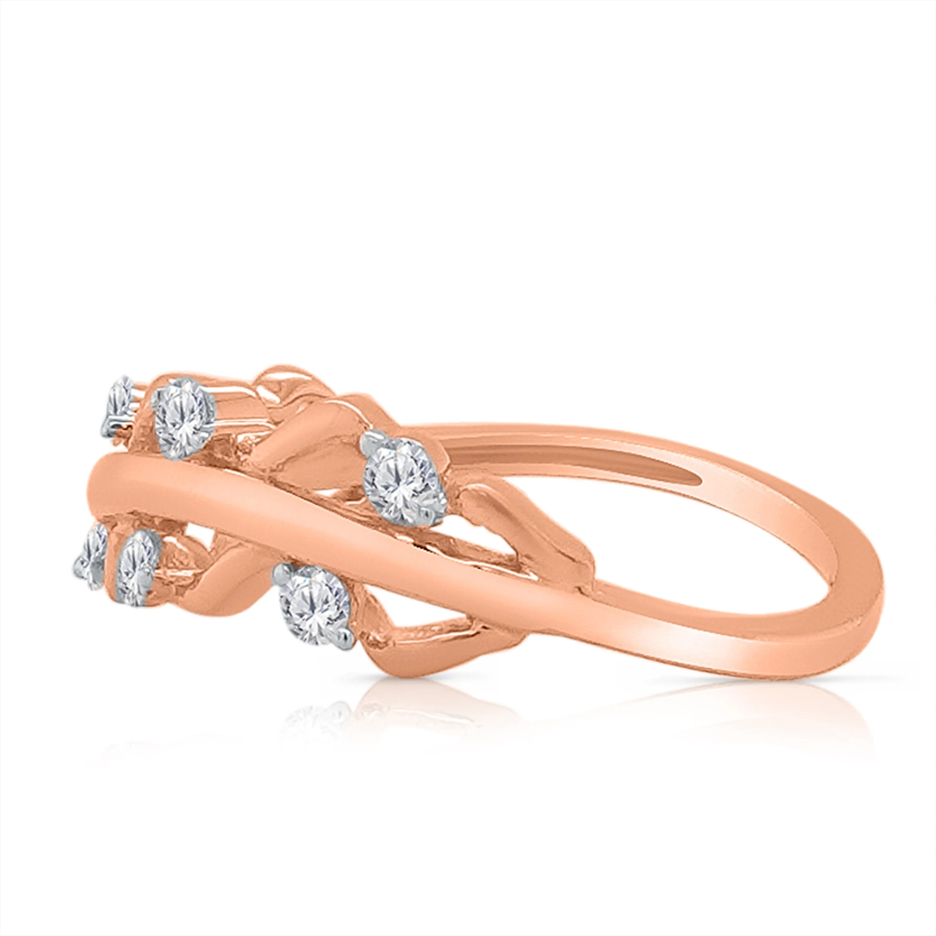 Kallati Diamond Eternal Ring in 14K Rose Gold