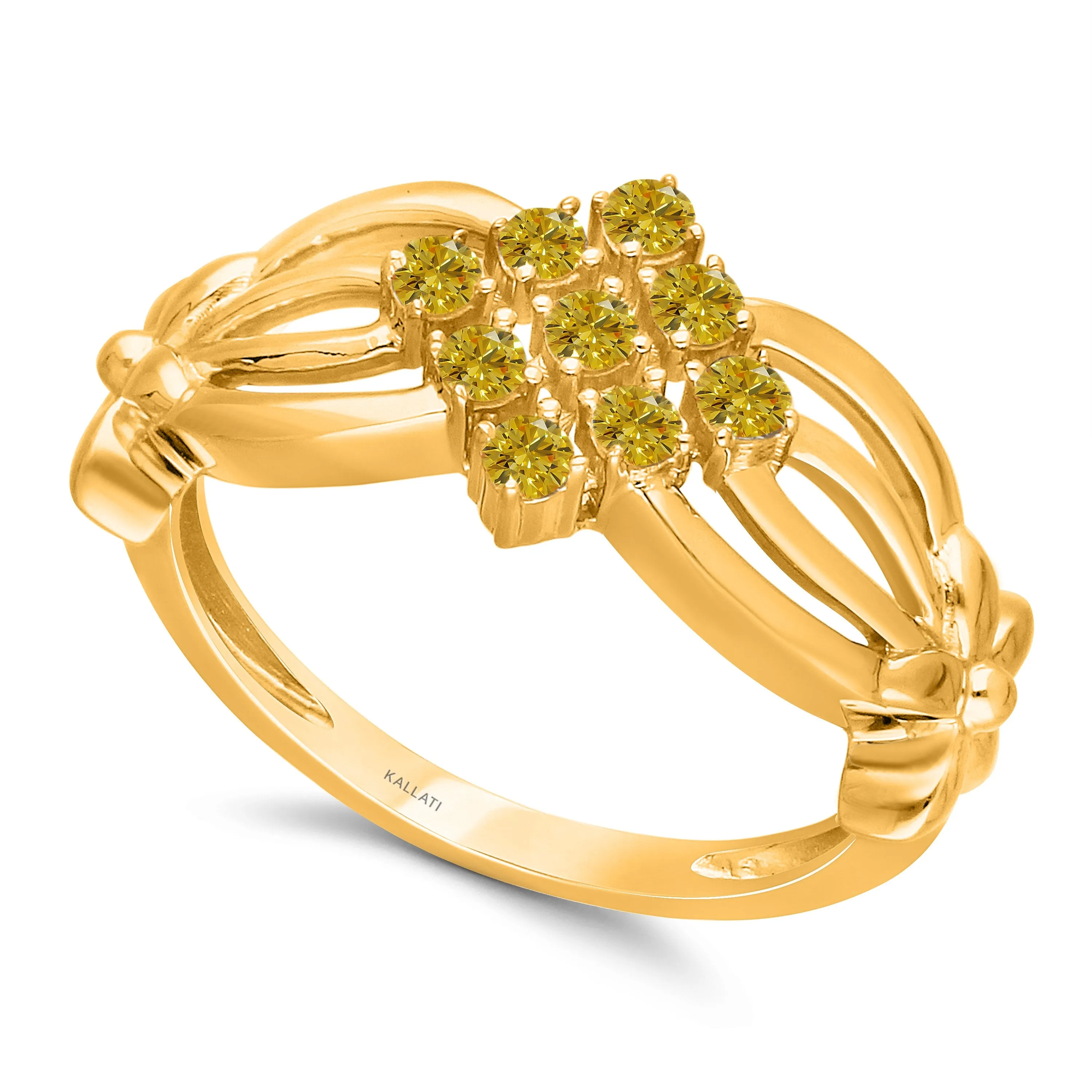 Kallati Eternal Diamond Ring in 14K Two-Tone Gold