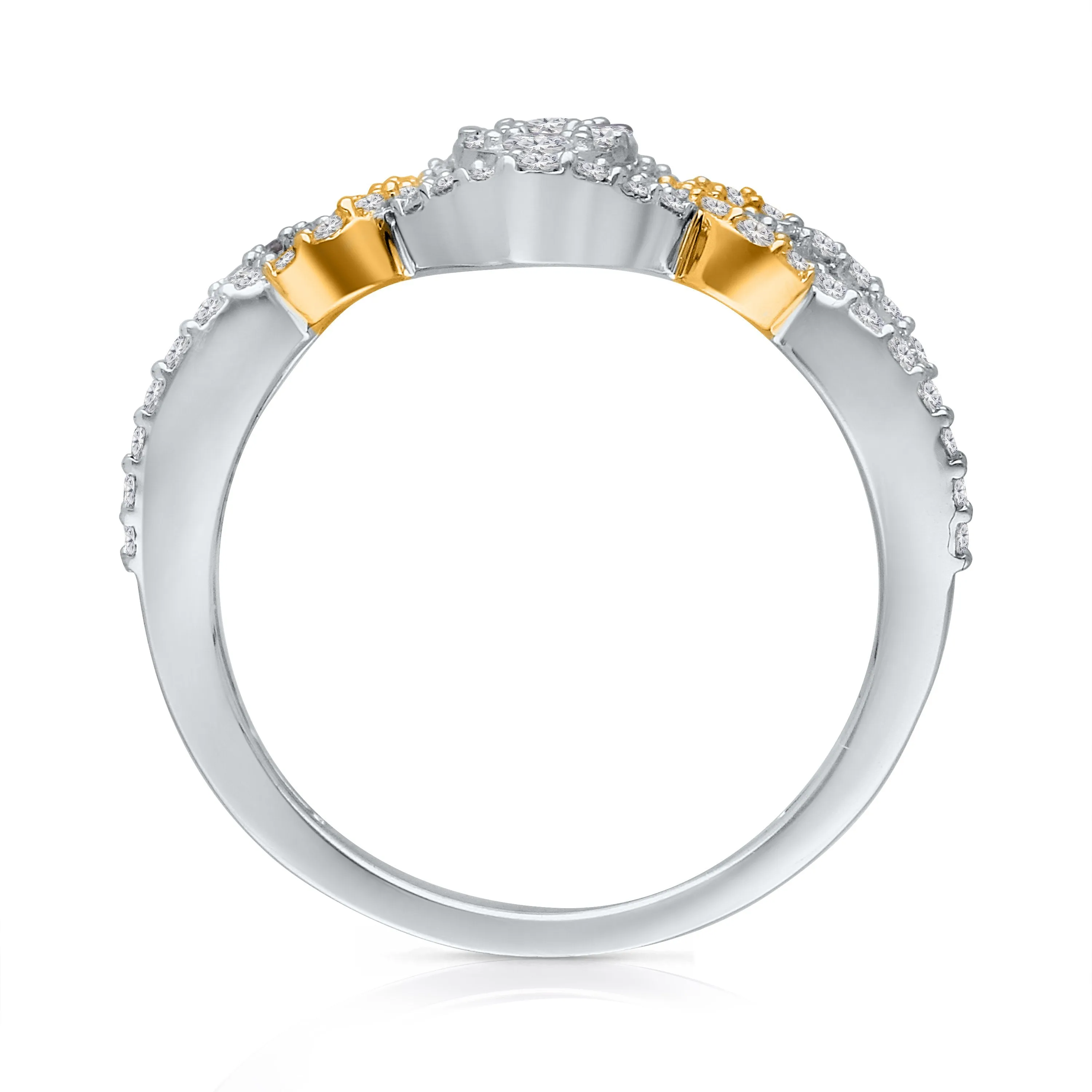 Kallati Eternal Diamond Ring in 14K Two-Tone Gold