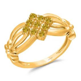 Kallati Eternal Diamond Ring in 14K Two-Tone Gold