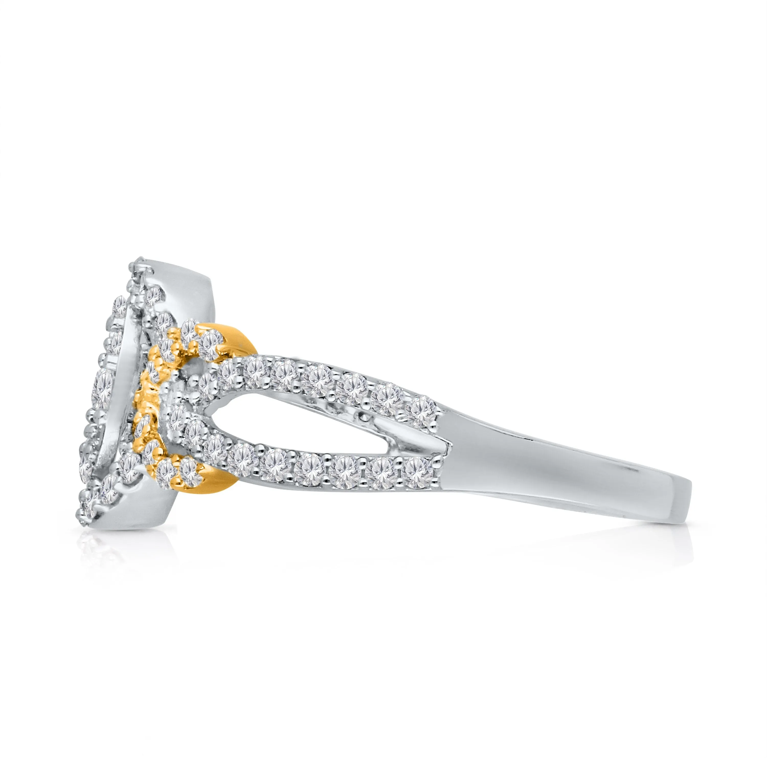 Kallati Eternal Diamond Ring in 14K Two-Tone Gold