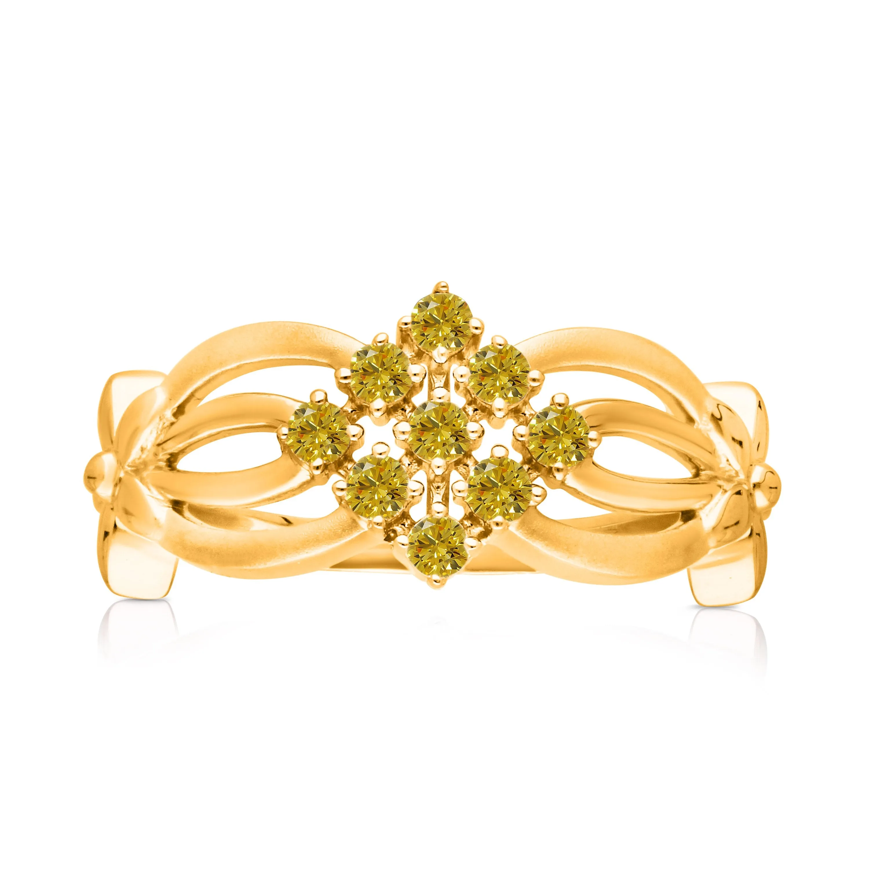 Kallati Eternal Diamond Ring in 14K Two-Tone Gold