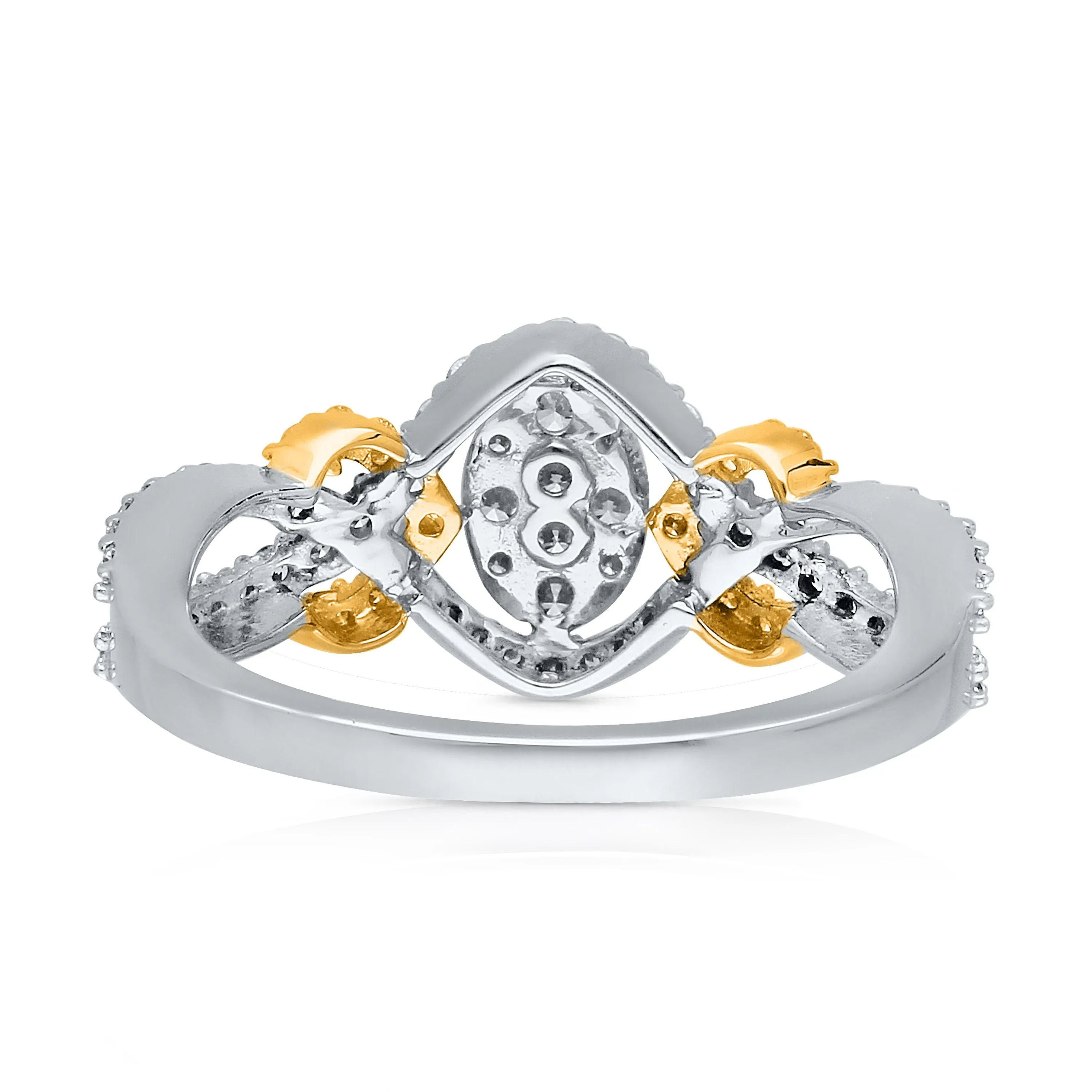 Kallati Eternal Diamond Ring in 14K Two-Tone Gold